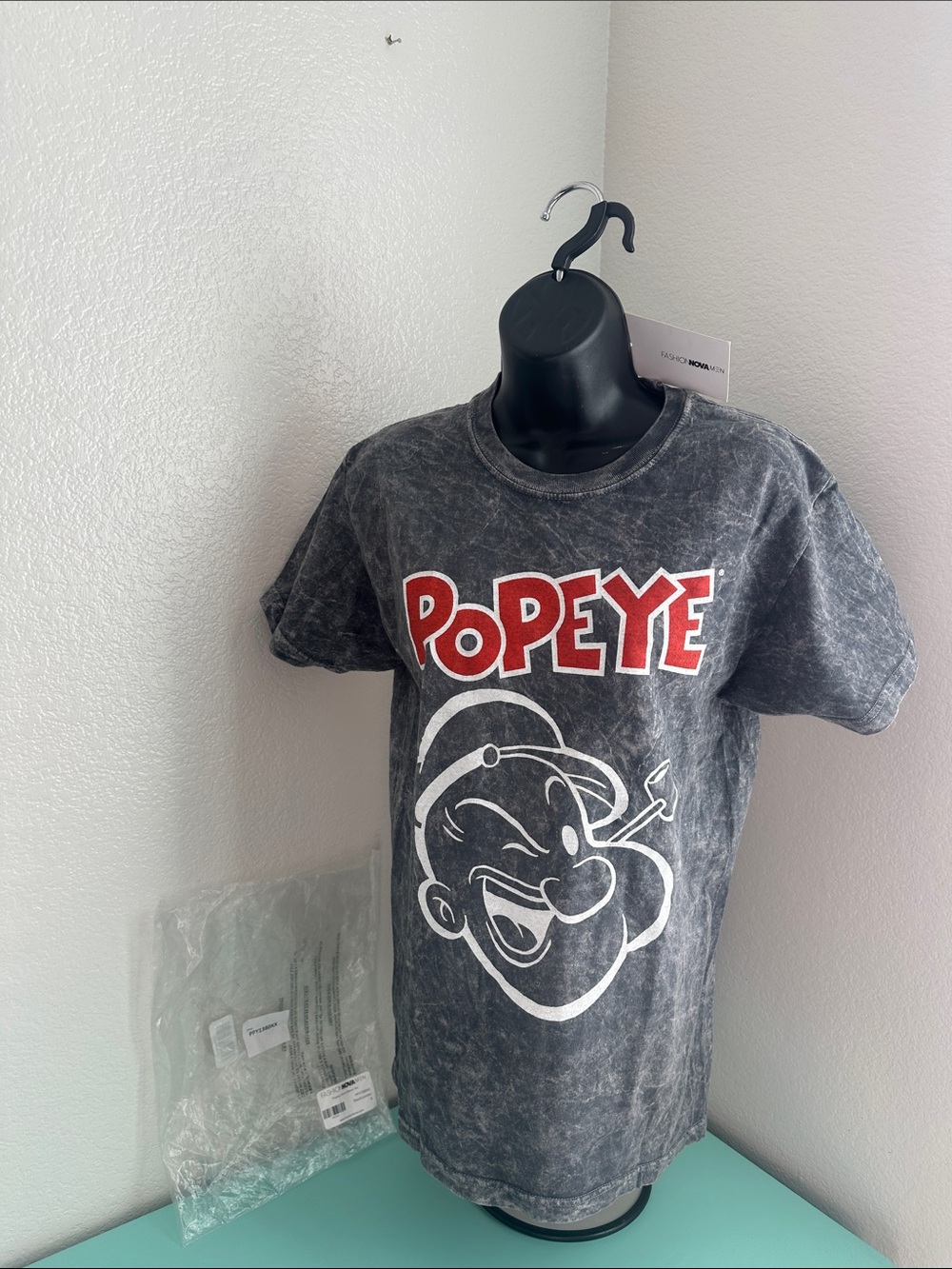Fashion Nova Men-Popeye short sleeve Tee-small - brand new in a bag with a tag.